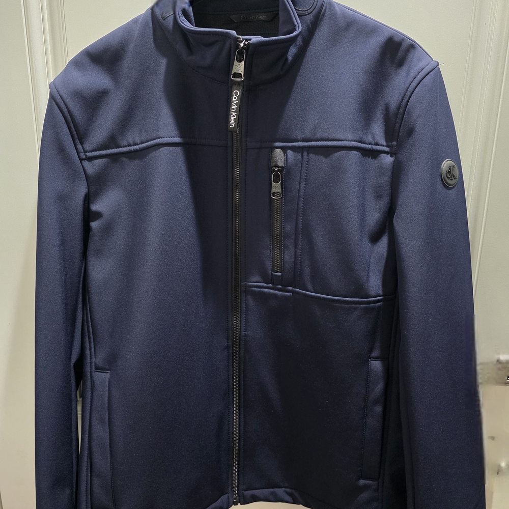 Calvin Klein Navy Blue Emblem Jacket